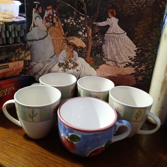 🍵 Good House Keeping,Set Of 4 Vintage Coffee Mug 🍩🍱Size 4.5"×4.5,"Gift It. - Picture 2 of 13